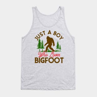 Boy Who Loves Bigfoot Tank Top